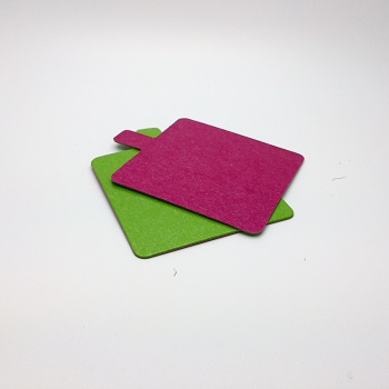 Monoportion Square Cake Bases 8cm x 8cm (green/fushia)